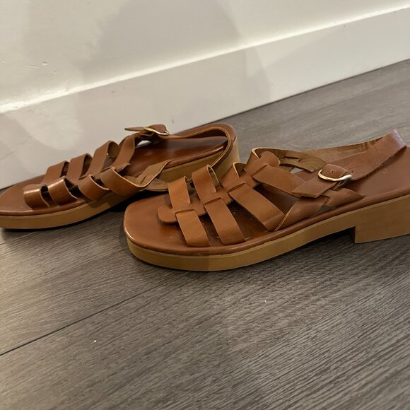 EU 38 Anne Thomas Jerusalem Sandals - Picture 4 of 4